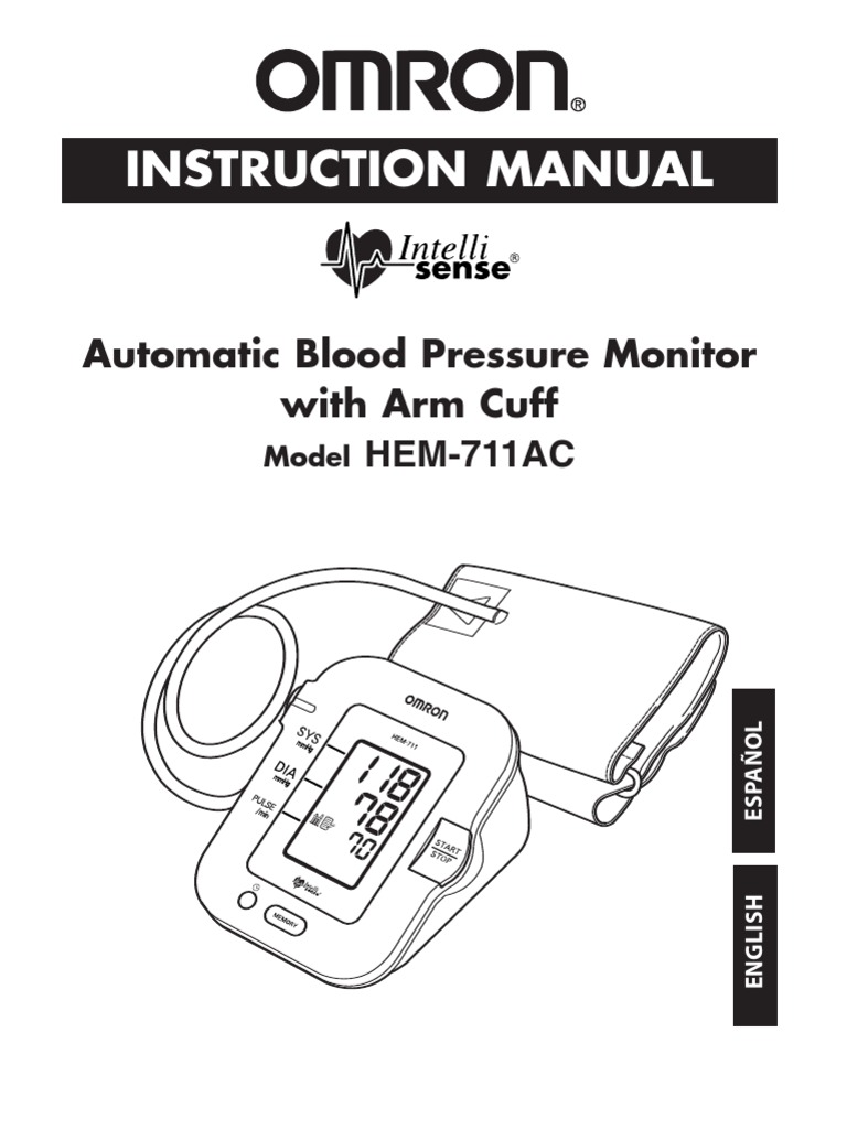 Omron HEM-711acn (2005) Instruction Manual | Blood Pressure