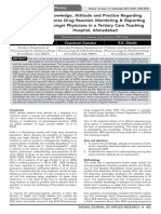 Knowledge, Attitude and Practice Regarding Adverse Drug Reaction Monitoring & Reporting Amongst Physicians in A Tertiary Care Teaching Hospital, Ahmedabad Indian Journal of Applied Research