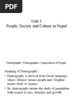 Unit 2 People, Society and Culture in Nepal