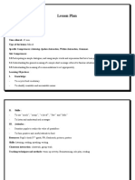 Lesson Plan: - To Recycle Food Vocabulary - To Identify Countable and Uncountable Nouns