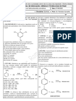 Lista Reações Substituição em Aromáticos - Agosto 27 08 2020