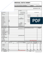 Personal Data Sheet