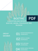Bioethic: Conception and Definition of Bioethic, Moral, Philosophy, and Religion