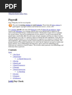 payroll