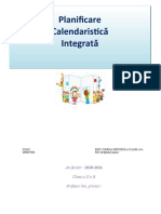 PLANIFICARE INTEGRATA  cls II   2020-2021 FINALĂ - Copy
