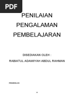 Download PENILAIAN PENGALAMAN PEMBELAJARAN PENILAIAN BERASASKAN PROJEK DAN PENILAIAN BERASASKAN SEKOLAH by Rabiatul Adawiyah Abdul Rahman SN47768810 doc pdf