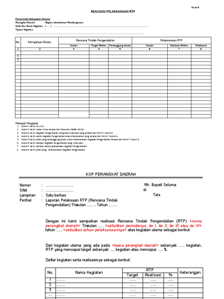 Realisasi RTP Pemerintah Seluma | PDF | Komputer