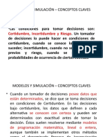 MODELOS Y SIMULACIÓN – CONCEPTOS CLAVES M2