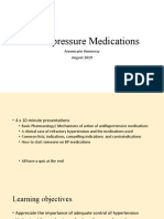 Blood Pressure Medications Lecture 2020 4 Pod Casts