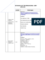 Daftar Kebutuhan Alat Pab Juni 2020