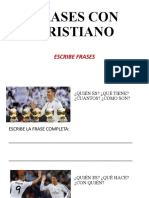 Frases Cristiano Ronaldo Escritura