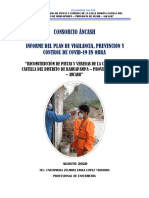 Informe Del Plan de Vigilancia, Prevención y Control de Covid-19 en Obra