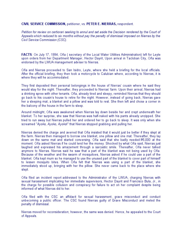 Sexual Harassment. Grave Misconduct Cases Download Free PDF Sexual