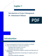Introduction To Project Management Dr. Mohammed Othman