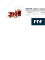 Pomegranate Juice: Mesocarp Fleshy Seedcoats