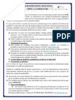 Appel À Candidature Final (Programme La Poste Challenge) PDF