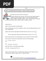 6.RP.A.3 Ratio and Rates Word Problems 