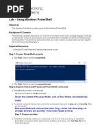 2.3 Lab - Using Windows PowerShell