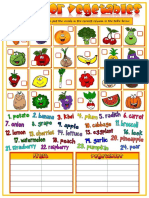 Fruit and Vegetables Matching Fun Activities Games Games Picture Description Exe - 62510