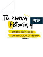 Tu Nueva Historia y Listado de Frases de Empoderamiento