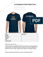 2020 Bulldog Elite Invitational Tshirt Order Form