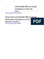 Pantalla HMI Con Visual Studio para Conectarse A Un PLC