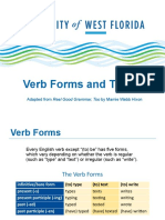 Verb Forms and Tenses: Adapted From Real Good Grammar, Too by Mamie Webb Hixon