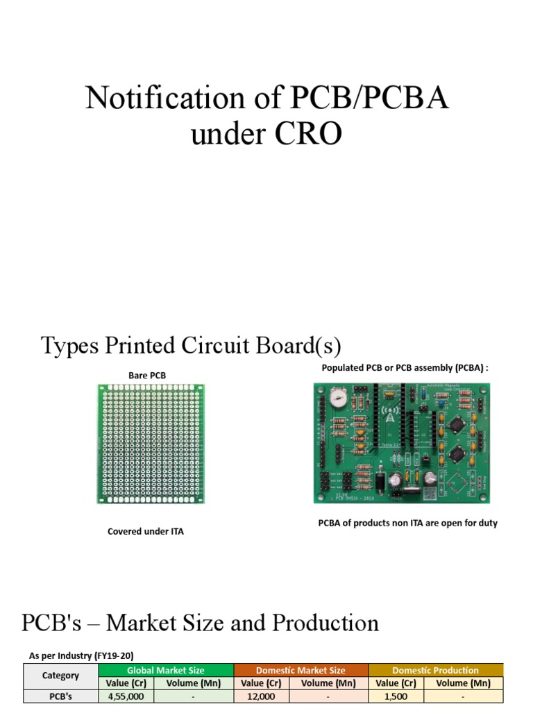 PCB/PCBA Import Duty Notification India | PDF | Printed Circuit Board ...