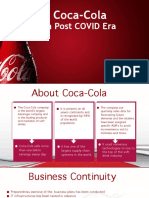 Coca Cola's Supply Chain Post Covid