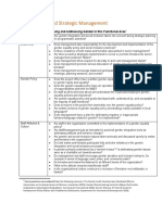 A. Leadership and Strategic Management: Key Questions For Assessing and Addressing Gender in This Functional Area