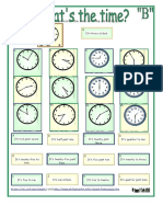 Write The Correct Time, and Then Match The Time With The Correct Clock