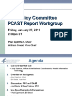 PCAST Workgroup Meeting Slides 01-27-11