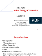 Combustion For Energy Conversion