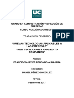 "Nuevas Tecnologias Aplicables A Las Empresas " "New Tecnologies Applied To Companies"