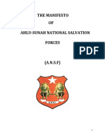 The Manifesto OF Ahlu-Sunah National Salvation Forces