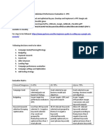 Individual Performance Evaluation 3 - PPC: Account