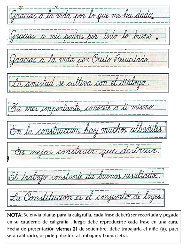 Caligrafía 14 | PDF, image size:768x1024