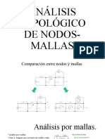 Análisis topológico de nodos-mallas por métodos de mallas y nodos