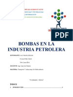 Bombas en La Industria Petrolera Grupo 9-1