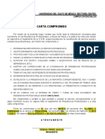 Carta Compromiso de Residencias Profesionales