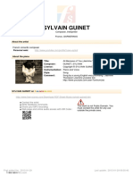  Guinet Sylvain All Because of You 51814