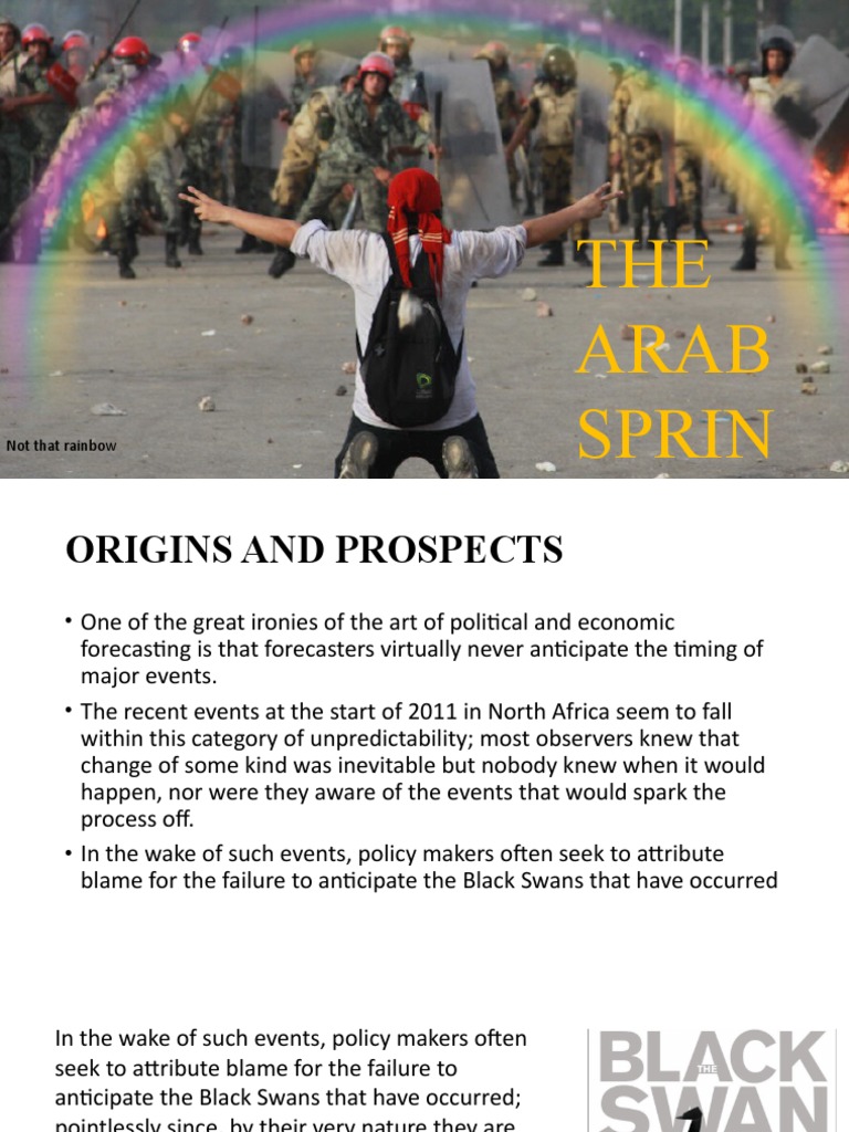 THE Arab Sprin G: Not That Rainbow | PDF | Muammar Gaddafi | Libya