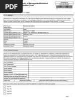 Lahore University of Management Sciences Applicant Evaluation Form