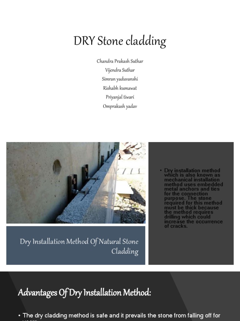 Stone Cladding | PDF | Wall | Screw
