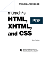 Anne Boehm - Murach's HTML, XHTML, and CSS (Web Programming) - Mike Murach & Associates (2010) PDF