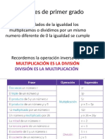 Ecuaciones Multiplicativas