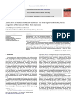 Application of Nanoindentation Technique For Investigation of Elasto-Plasticproperties of The Selected Thin Film Materials PDF