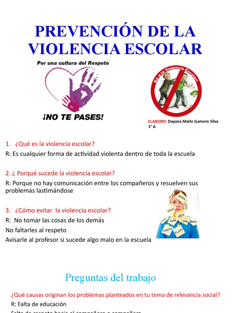 Prevención de La Violencia Escolar | PDF