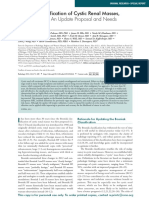 Bosniak Classification of Cystic Renal Masses, Version 2019 An Update Proposal and Needs Assessment PDF