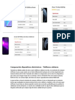 Comparación Dispositivos Electrónicos